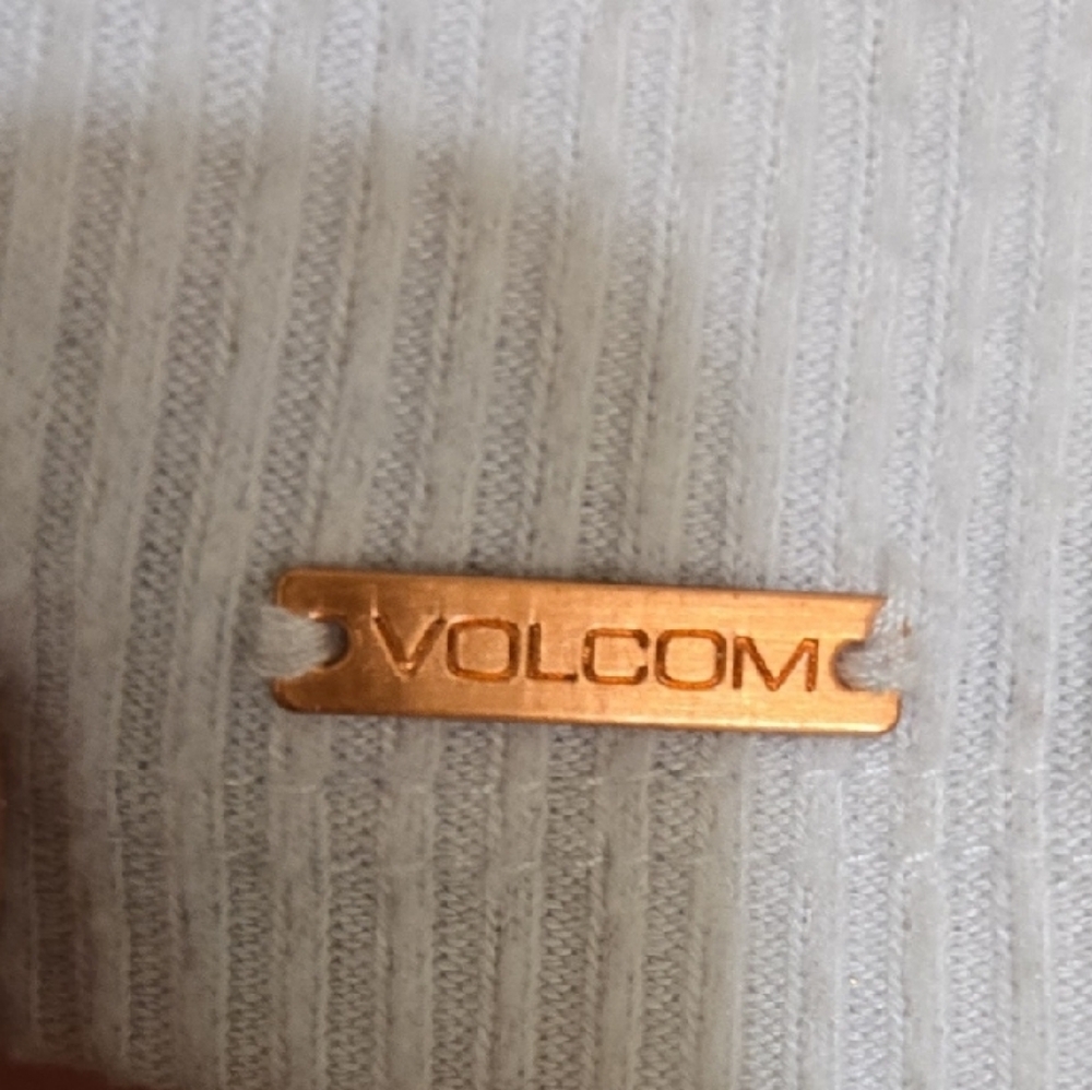 Volcom White Button-Down Top - Picture 3 of 6